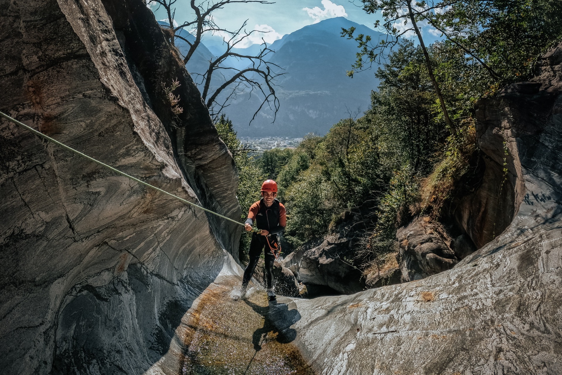 Boggera — Abseilen in der Schlucht
